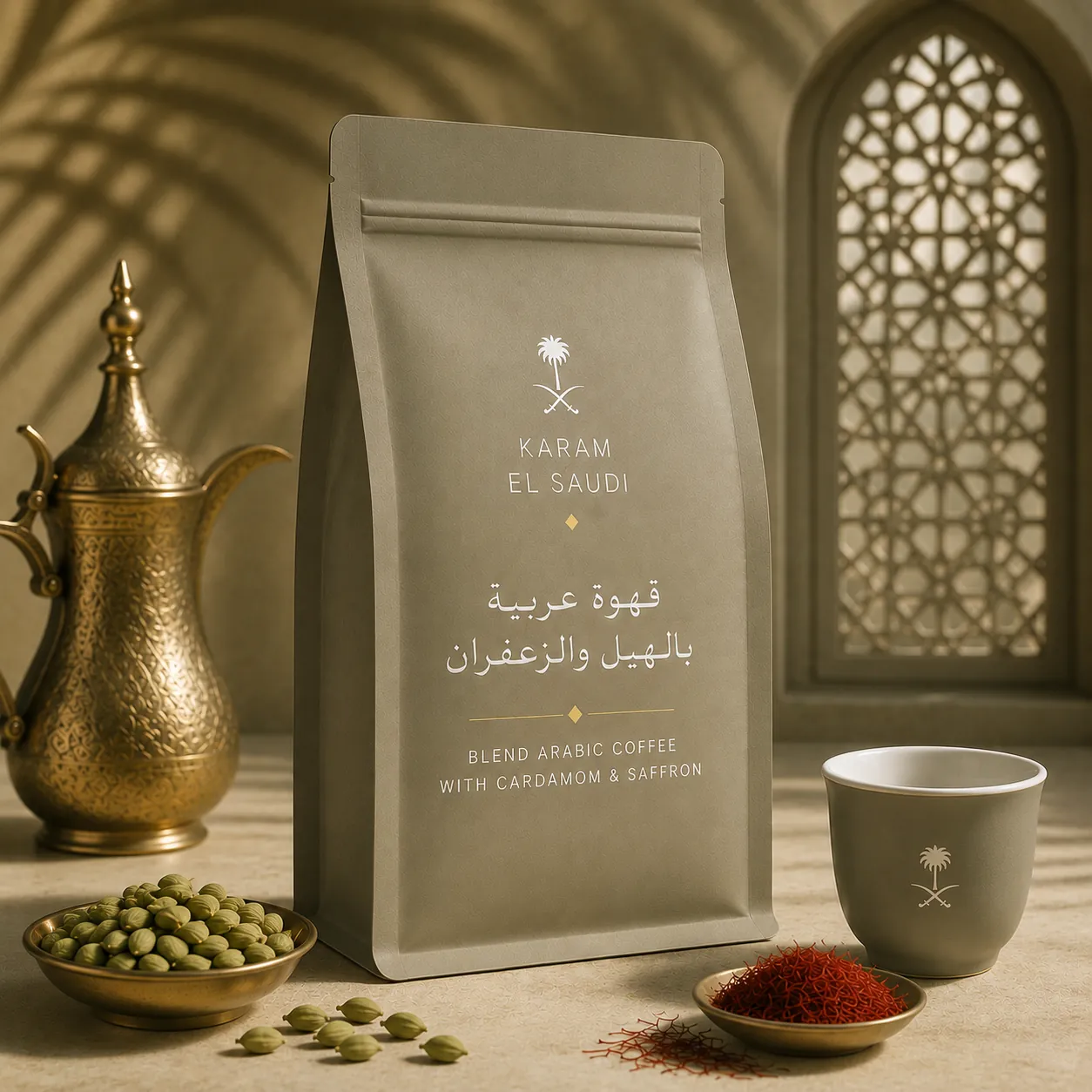 Arabic Coffee with Cardamom & Saffron